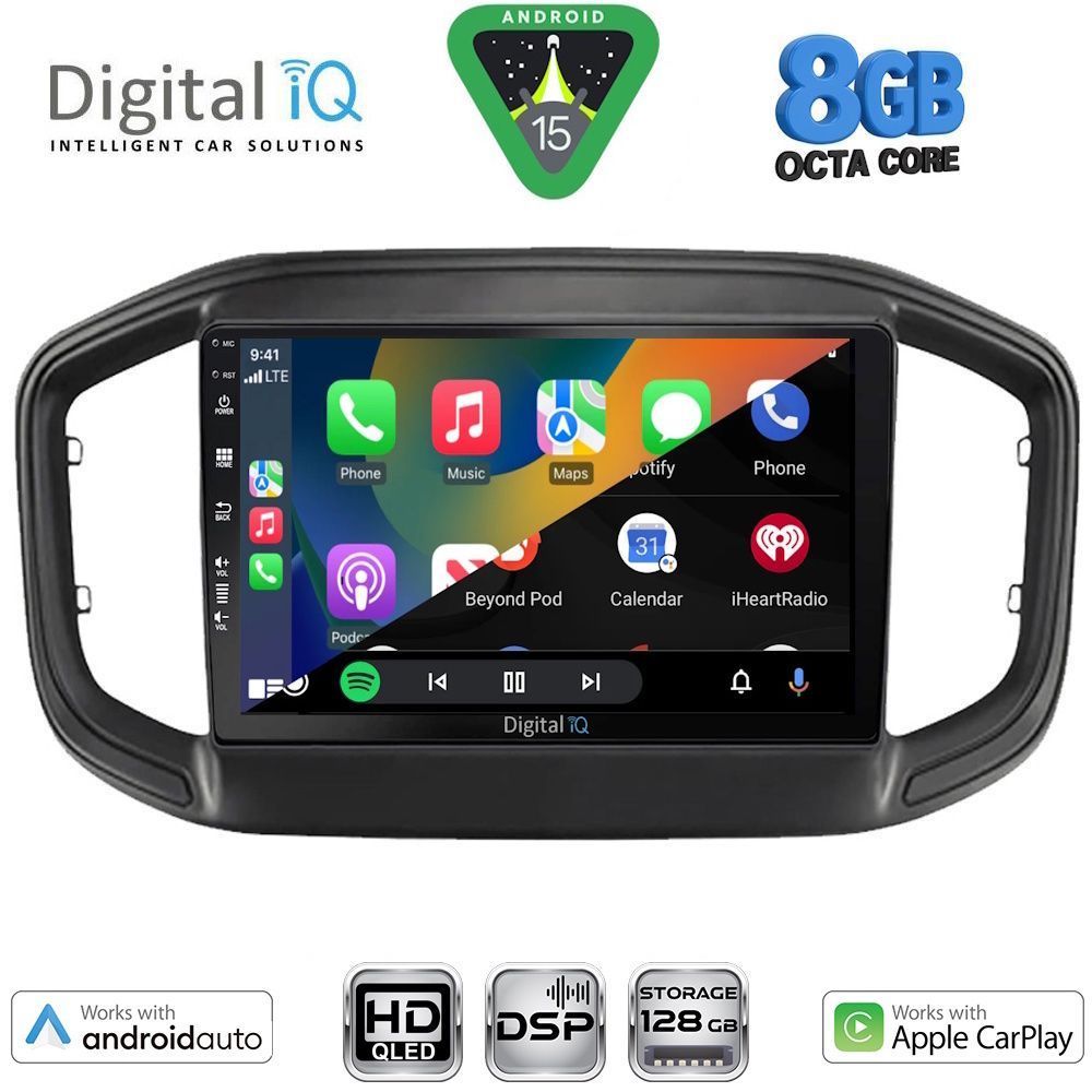 DIGITAL IQ BXF 18147_CPAA (9inc) MULTIMEDIA TABLET for FIAT STRADA mod. 2020-2026 DIGITAL IQ BXF 18147_CPAA (9inc) MULTIMEDIA TABLET for FIAT STRADA mod. 2020-2026