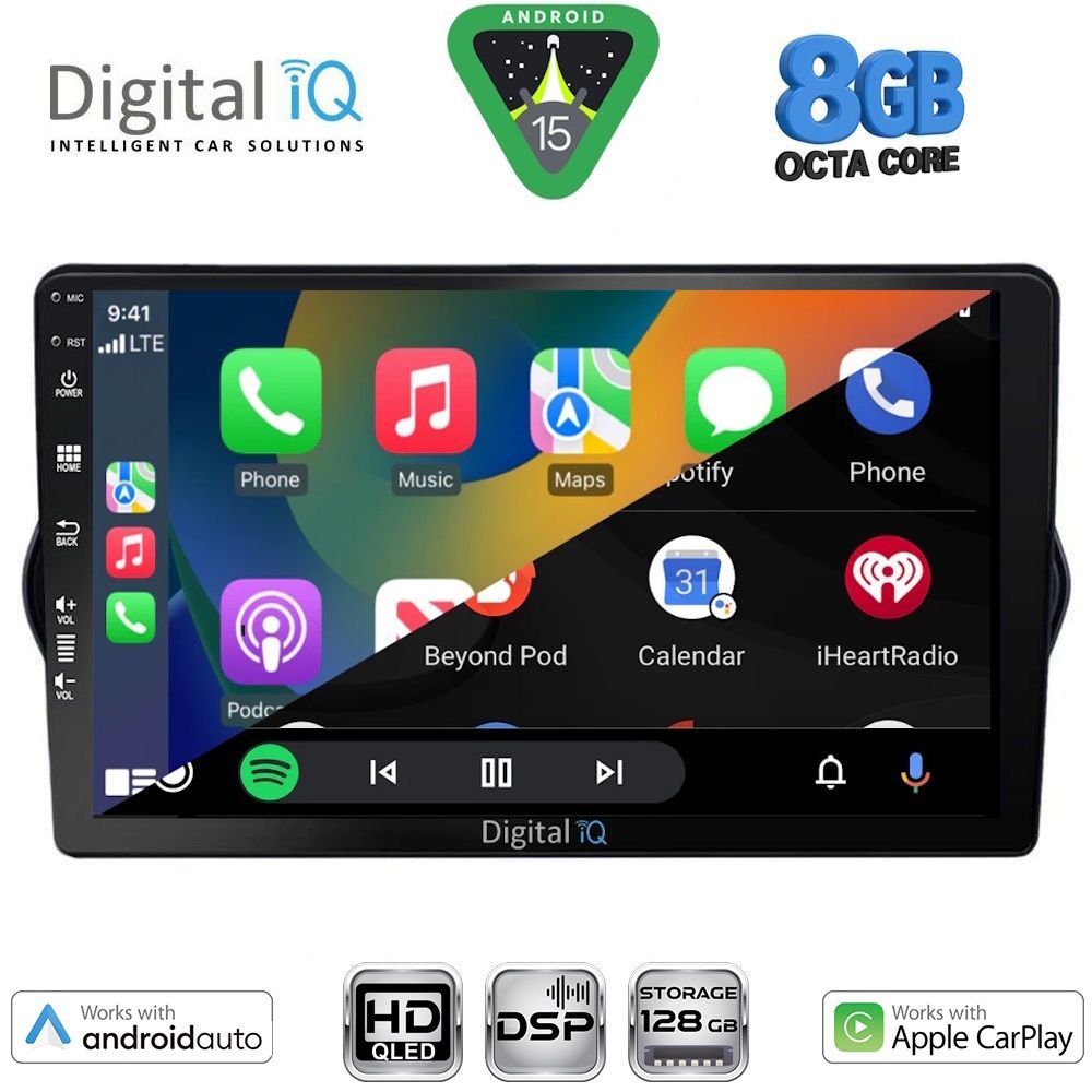 DIGITAL IQ BXF 18148_CPAA (9inc) MULTIMEDIA TABLET for FIAT TIPO mod. 2015-2023 DIGITAL IQ BXF 18148_CPAA (9inc) MULTIMEDIA TABLET for FIAT TIPO mod. 2015-2023