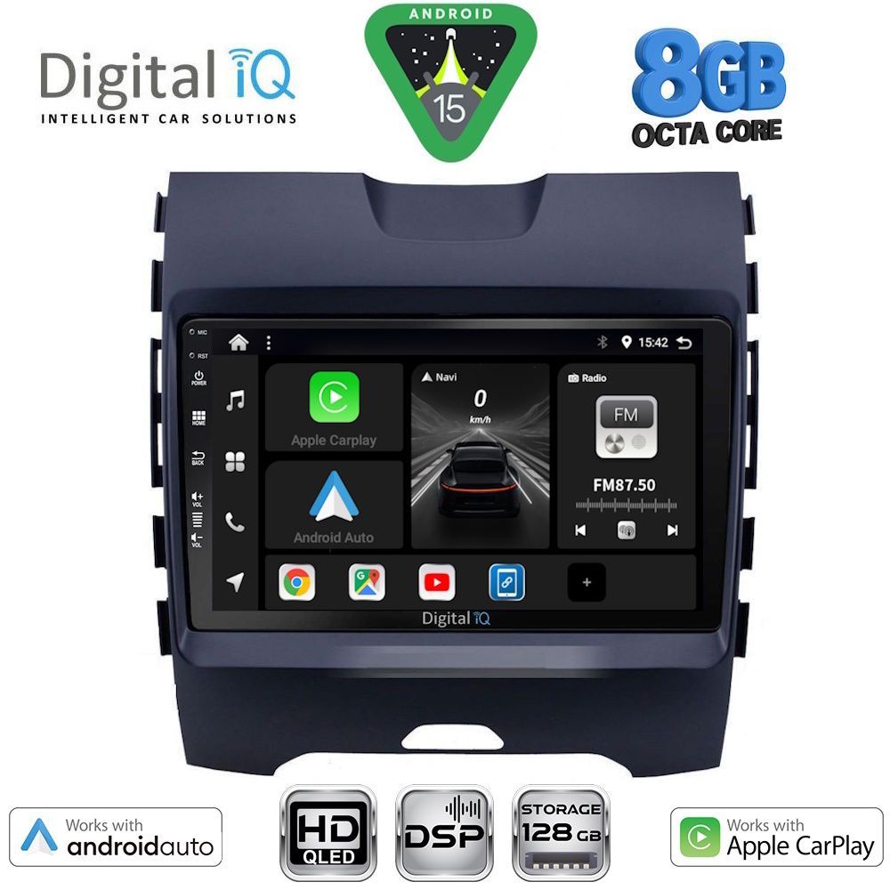 DIGITAL IQ BXF 18152_CPAA (9inc) MULTIMEDIA TABLET for FORD EDGE mod. 2015-2023 DIGITAL IQ BXF 18152_CPAA (9inc) MULTIMEDIA TABLET for FORD EDGE mod. 2015-2023