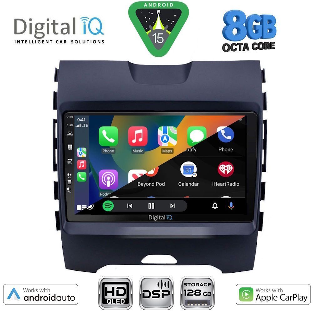 DIGITAL IQ BXF 18152_CPAA (9inc) MULTIMEDIA TABLET for FORD EDGE mod. 2015-2023 DIGITAL IQ BXF 18152_CPAA (9inc) MULTIMEDIA TABLET for FORD EDGE mod. 2015-2023