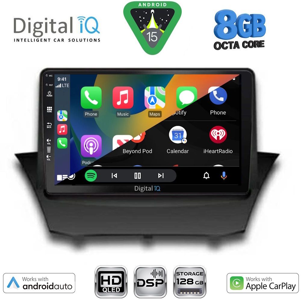 DIGITAL IQ BXF 18154A_CPAA (9inc) MULTIMEDIA TABLET for FORD FIESTA mod. 2008-2017 DIGITAL IQ BXF 18154A_CPAA (9inc) MULTIMEDIA TABLET for FORD FIESTA mod. 2008-2017