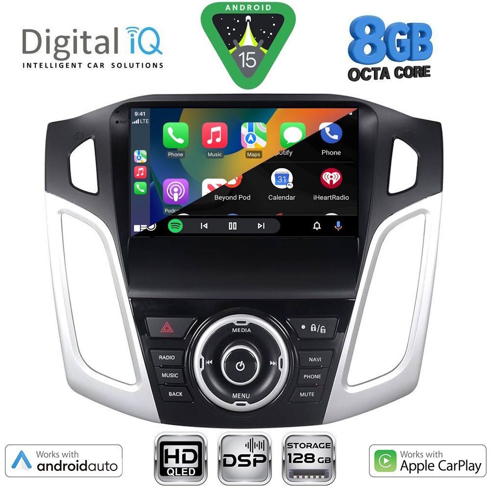 DIGITAL IQ BXF 18157_CPAA (9inc) MULTIMEDIA TABLET for FORD FOCUS mod. 2011-2018 DIGITAL IQ BXF 18157_CPAA (9inc) MULTIMEDIA TABLET for FORD FOCUS mod. 2011-2018