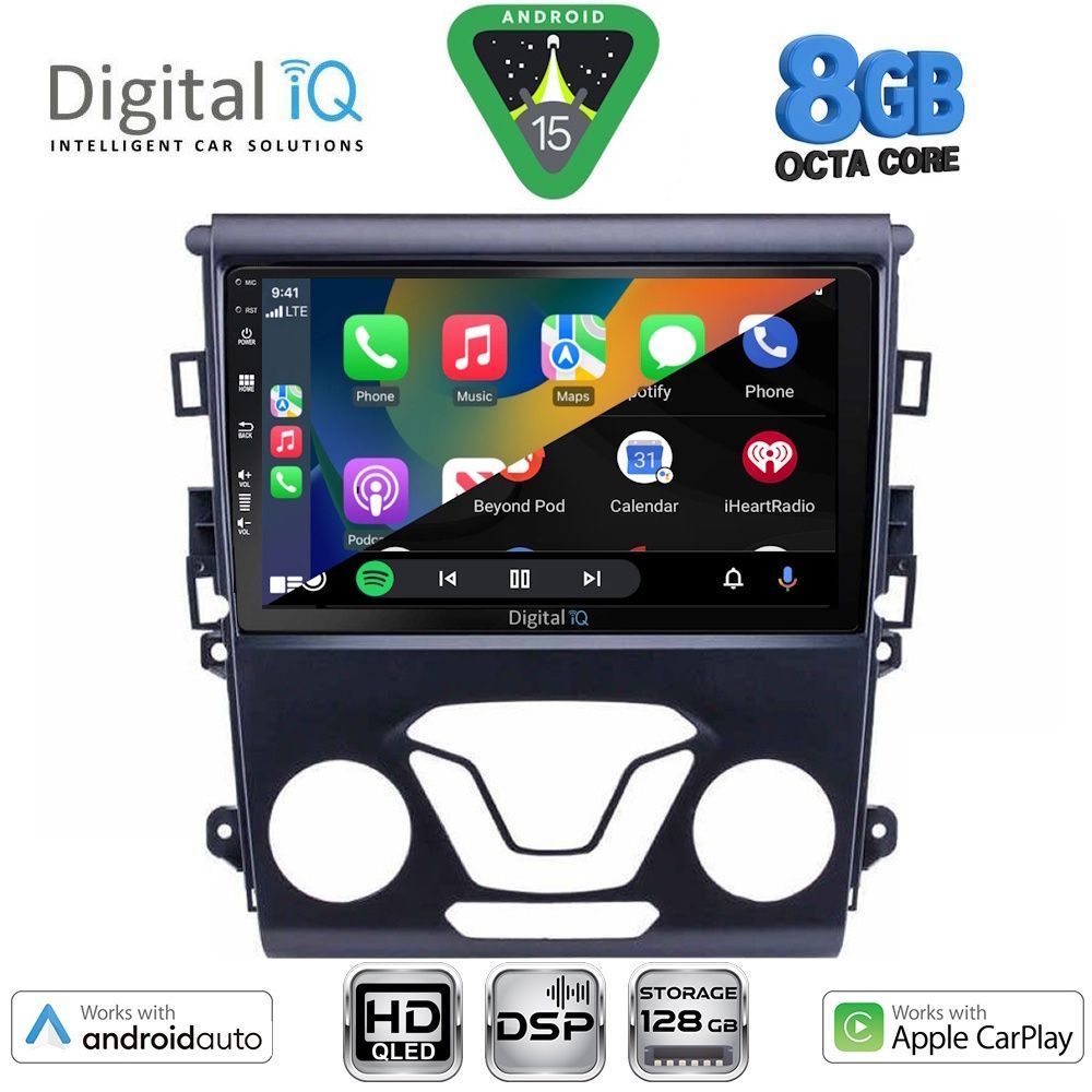 DIGITAL IQ BXF 18164_CPAA A/C (9inc) MULTIMEDIA TABLET for FORD MONDEO mod. 2014-2023 DIGITAL IQ BXF 18164_CPAA A/C (9inc) MULTIMEDIA TABLET for FORD MONDEO mod. 2014-2023