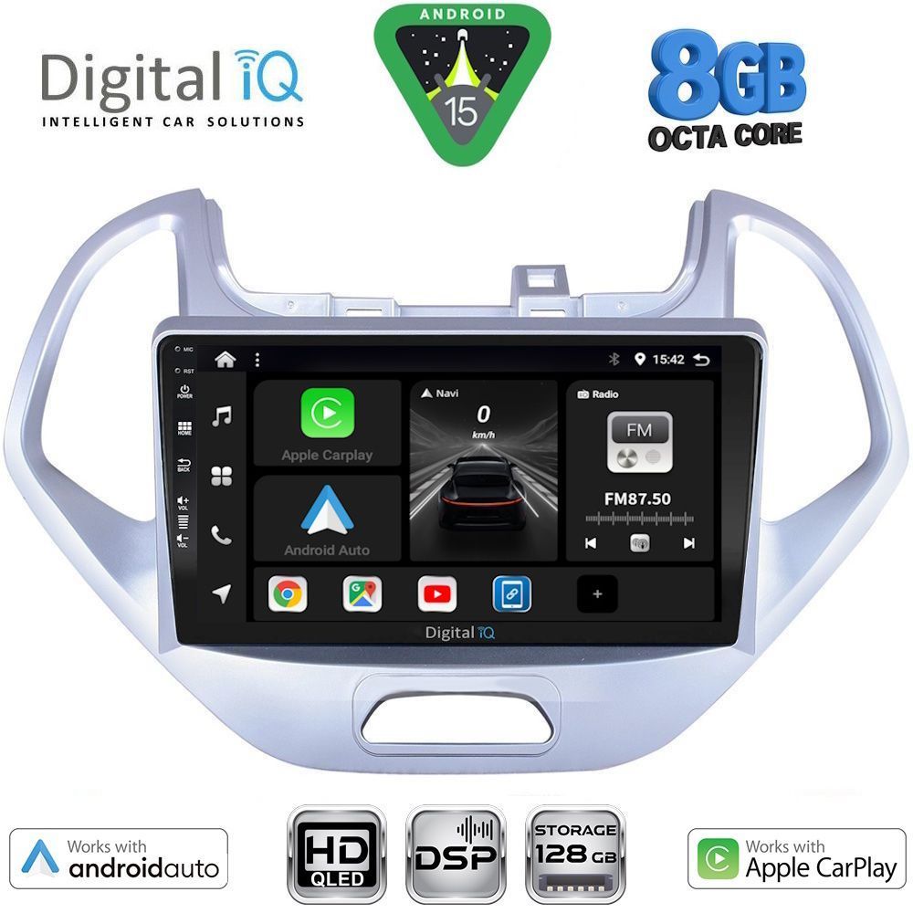 DIGITAL IQ BXF 18167LO_CPAA (9inc) MULTIMEDIA TABLET for FORD KA mod. 2017-2023 DIGITAL IQ BXF 18167LO_CPAA (9inc) MULTIMEDIA TABLET for FORD KA mod. 2017-2023