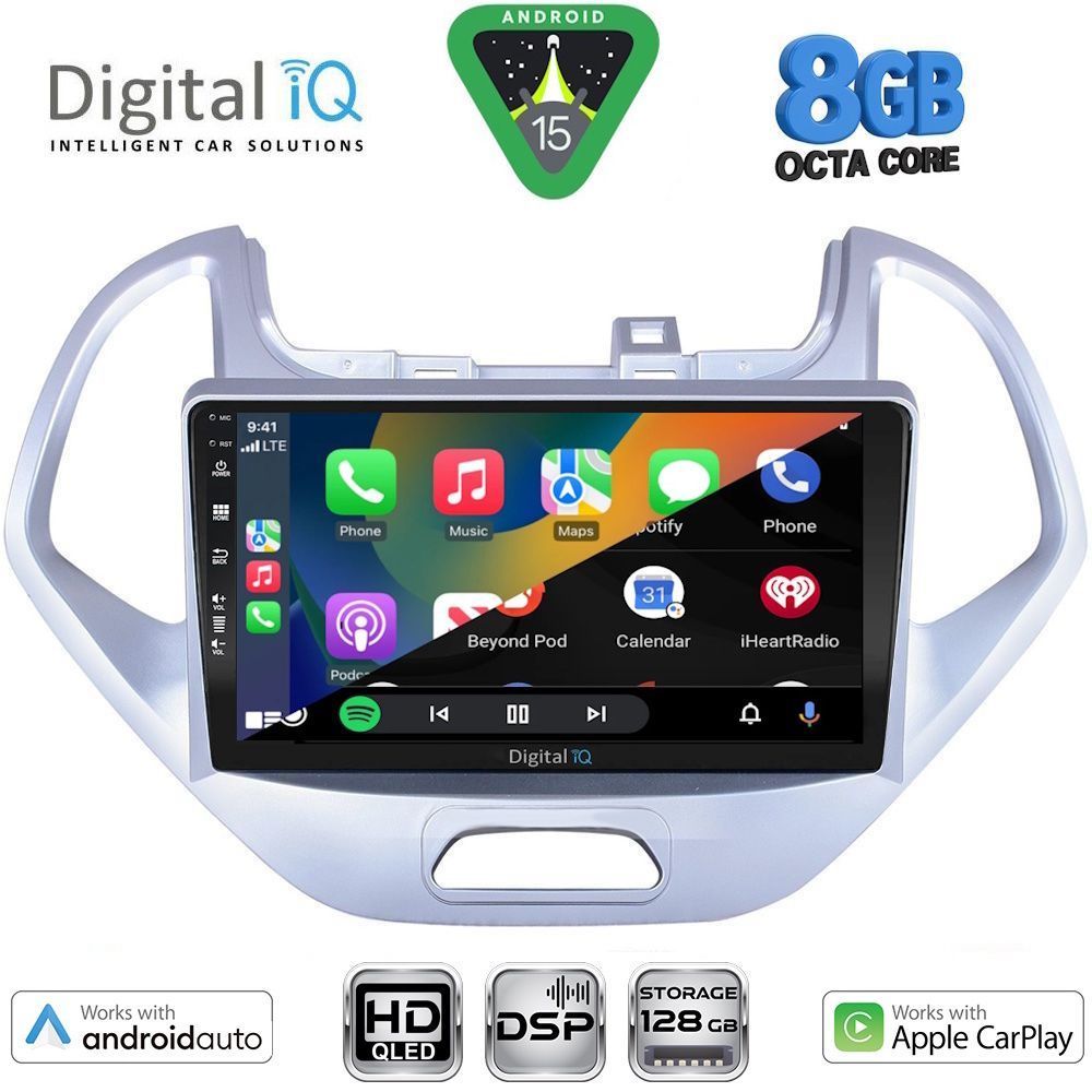 DIGITAL IQ BXF 18167LO_CPAA (9inc) MULTIMEDIA TABLET for FORD KA mod. 2017-2023 DIGITAL IQ BXF 18167LO_CPAA (9inc) MULTIMEDIA TABLET for FORD KA mod. 2017-2023