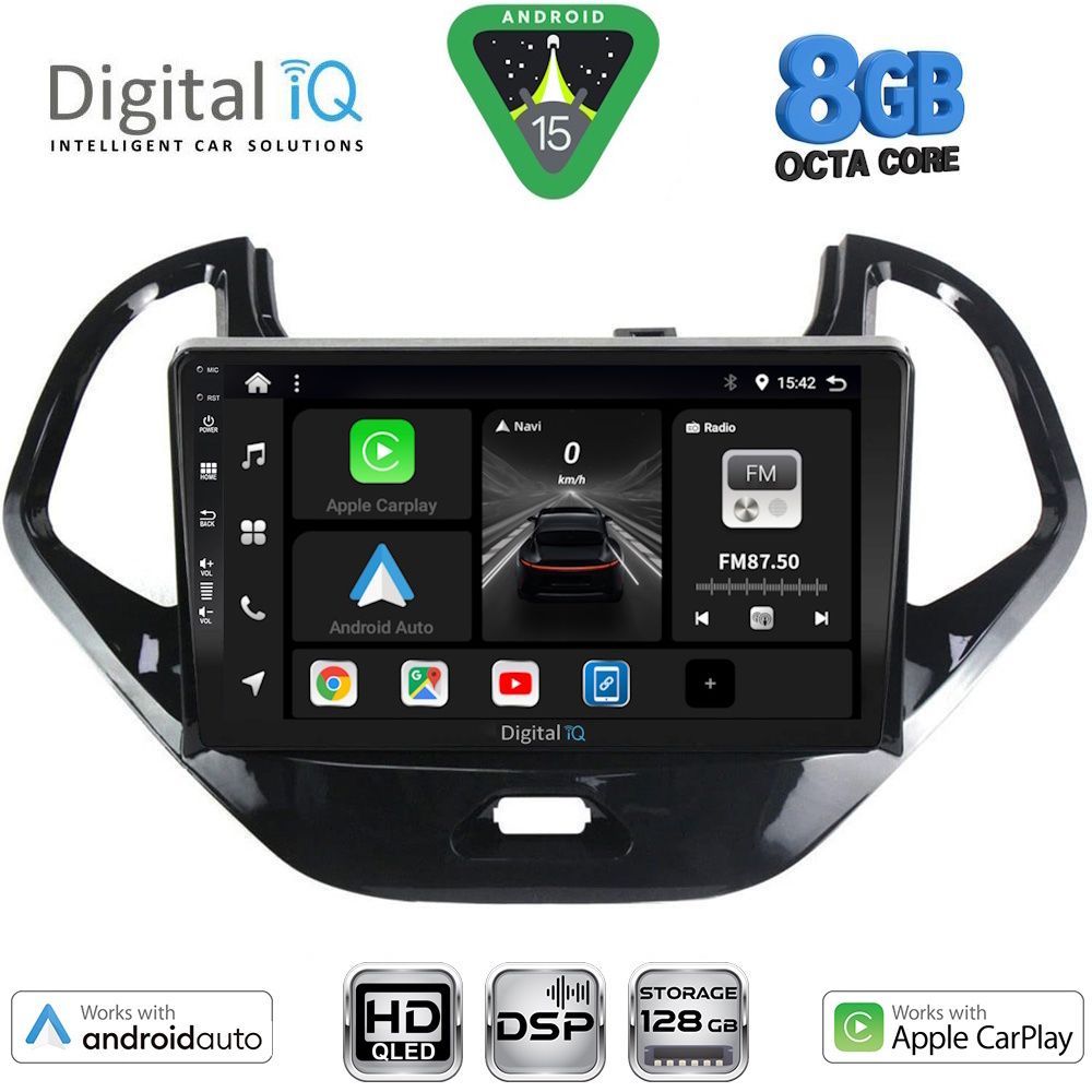 DIGITAL IQ BXF 18167SH_CPAA (9inc) MULTIMEDIA TABLET for FORD KA mod. 2017-2023 DIGITAL IQ BXF 18167SH_CPAA (9inc) MULTIMEDIA TABLET for FORD KA mod. 2017-2023