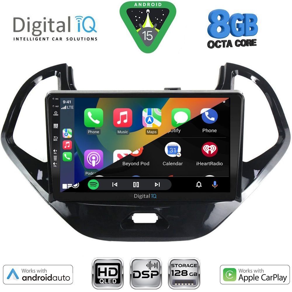 DIGITAL IQ BXF 18167SH_CPAA (9inc) MULTIMEDIA TABLET for FORD KA mod. 2017-2023 DIGITAL IQ BXF 18167SH_CPAA (9inc) MULTIMEDIA TABLET for FORD KA mod. 2017-2023