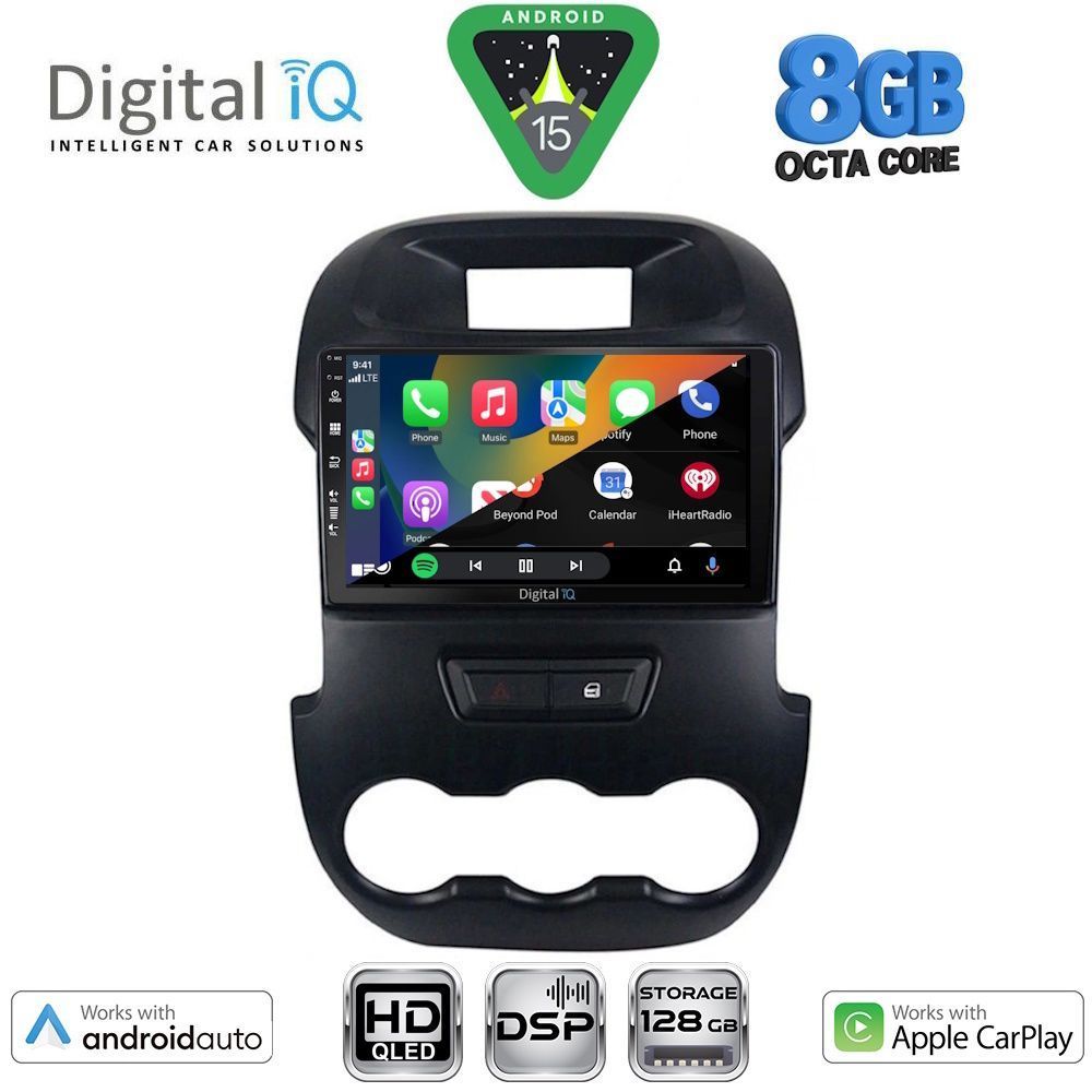 DIGITAL IQ BXF 18171_CPAA (9inc) MULTIMEDIA TABLET for FORD RANGER mod. 2011-2015 DIGITAL IQ BXF 18171_CPAA (9inc) MULTIMEDIA TABLET for FORD RANGER mod. 2011-2015