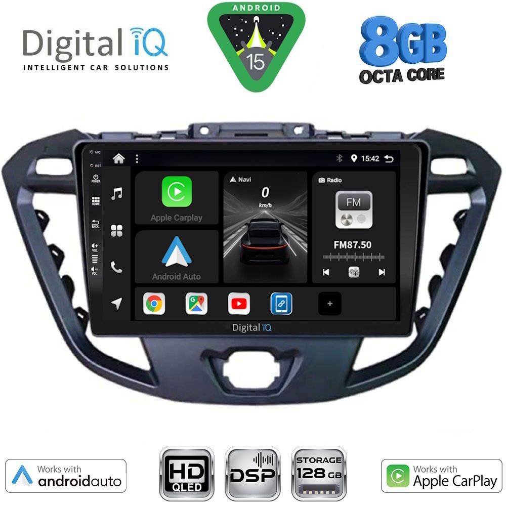 DIGITAL IQ BXF 18177_CPAA (9inc) MULTIMEDIA TABLET for FORD TRANSIT CUSTOM | TOURNEO CUSTOM mod. 2013-2019 DIGITAL IQ BXF 18177_CPAA (9inc) MULTIMEDIA TABLET for FORD TRANSIT CUSTOM | TOURNEO CUSTOM mod. 2013-2019