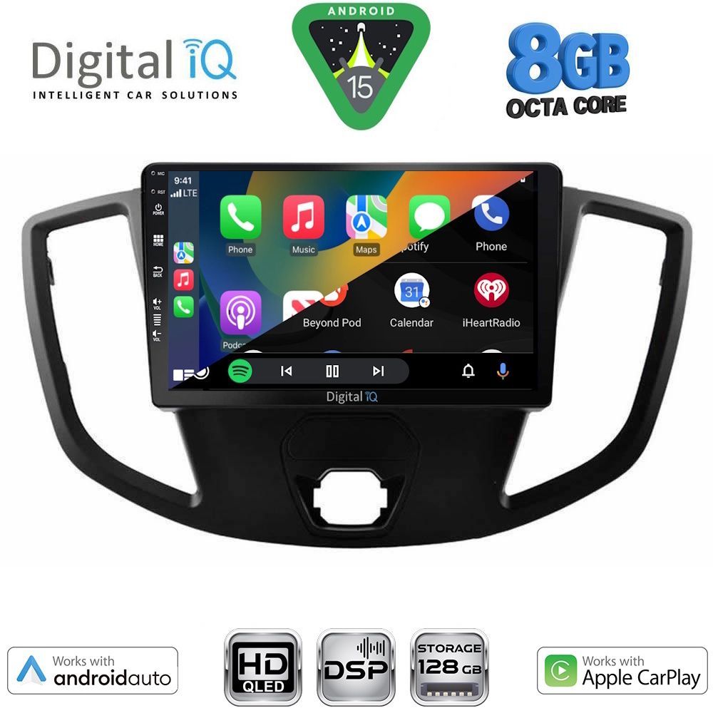 DIGITAL IQ BXF 18179_CPAA (9inc) MULTIMEDIA TABLET for FORD TRANSIT mod. 2014-2020 DIGITAL IQ BXF 18179_CPAA (9inc) MULTIMEDIA TABLET for FORD TRANSIT mod. 2014-2020