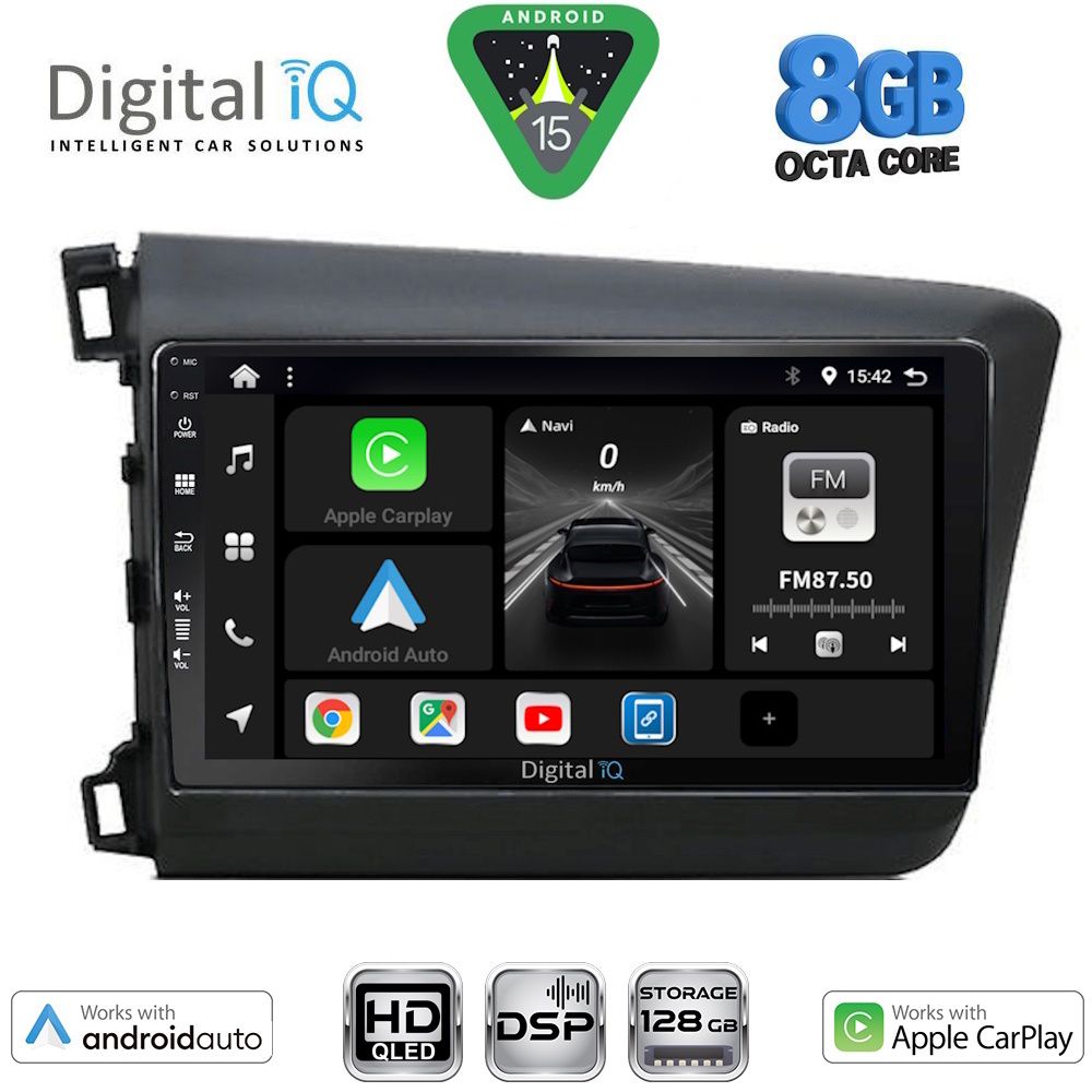 DIGITAL IQ BXF 181904D_CPAA (9inc) MULTIMEDIA TABLET for HONDA CIVIC 4Doors mod. 2012-2016 DIGITAL IQ BXF 181904D_CPAA (9inc) MULTIMEDIA TABLET for HONDA CIVIC 4Doors mod. 2012-2016