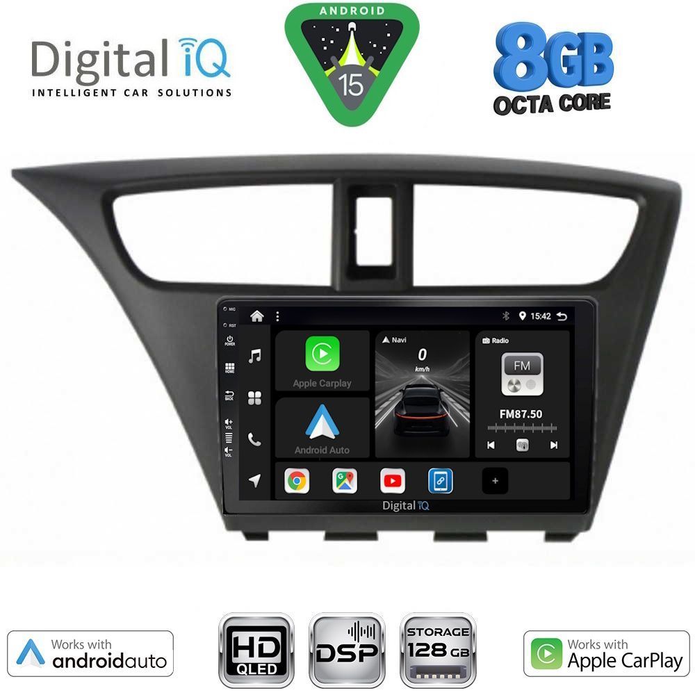 DIGITAL IQ BXF 18190_CPAA (9inc) MULTIMEDIA TABLET for HONDA CIVIC mod. 2012-2016 DIGITAL IQ BXF 18190_CPAA (9inc) MULTIMEDIA TABLET for HONDA CIVIC mod. 2012-2016