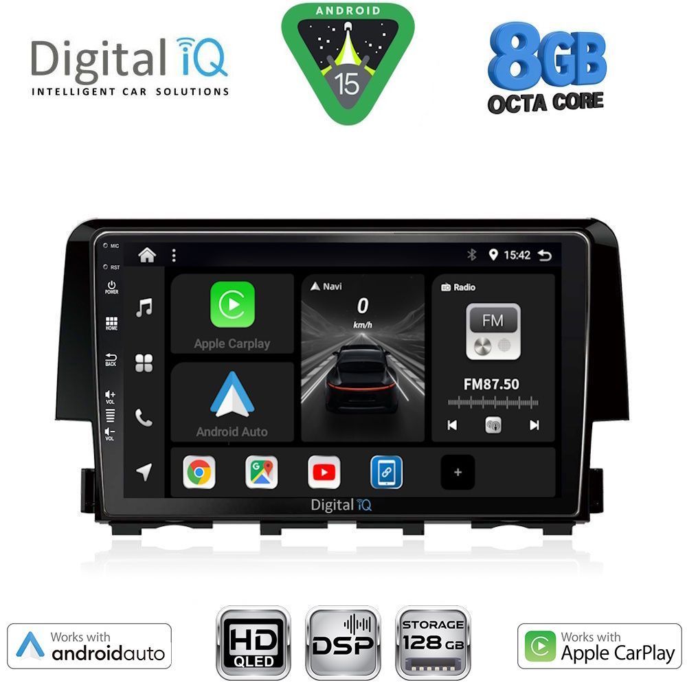 DIGITAL IQ BXF 18191_CPAA (9inc) MULTIMEDIA TABLET for HONDA CIVIC mod. 2016-2021 DIGITAL IQ BXF 18191_CPAA (9inc) MULTIMEDIA TABLET for HONDA CIVIC mod. 2016-2021