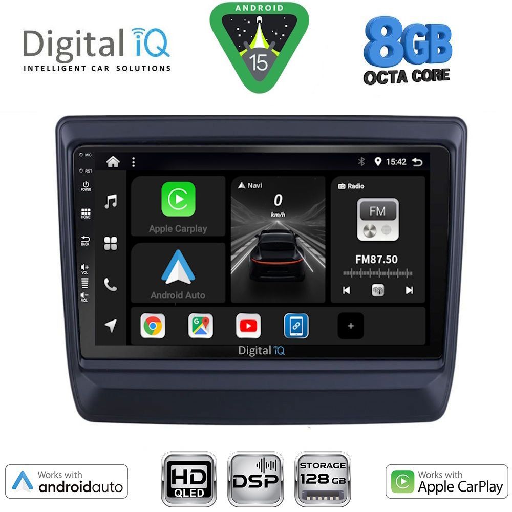 DIGITAL IQ BXF 18256_CPAA (9inc) MULTIMEDIA TABLET for ISUZU DMAX mod. 2020-2026 DIGITAL IQ BXF 18256_CPAA (9inc) MULTIMEDIA TABLET for ISUZU DMAX mod. 2020-2026
