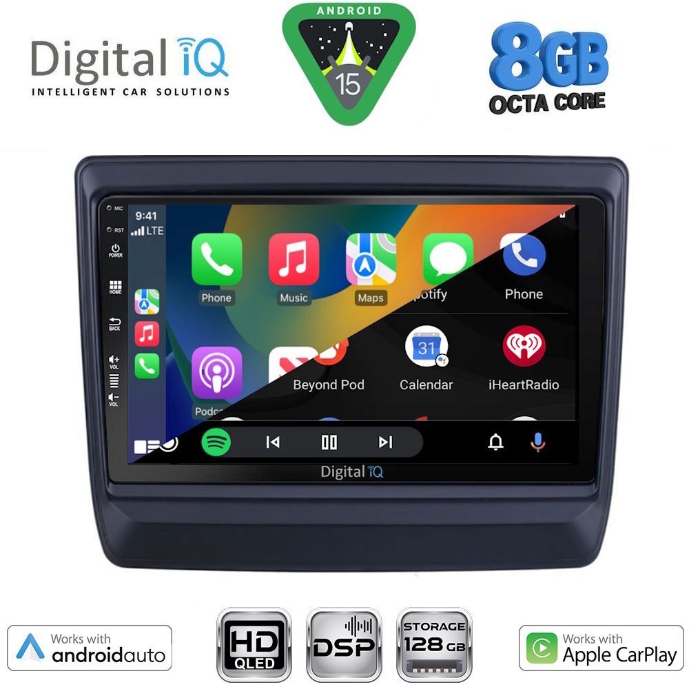 DIGITAL IQ BXF 18256_CPAA (9inc) MULTIMEDIA TABLET for ISUZU DMAX mod. 2020-2026 DIGITAL IQ BXF 18256_CPAA (9inc) MULTIMEDIA TABLET for ISUZU DMAX mod. 2020-2026