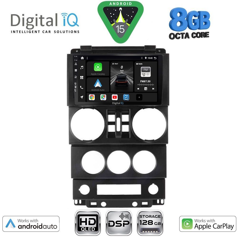 DIGITAL IQ BXF 18294_CPAA (9inc) MULTIMEDIA TABLET for JEEP WRANGLER mod. 2006-2011 DIGITAL IQ BXF 18294_CPAA (9inc) MULTIMEDIA TABLET for JEEP WRANGLER mod. 2006-2011
