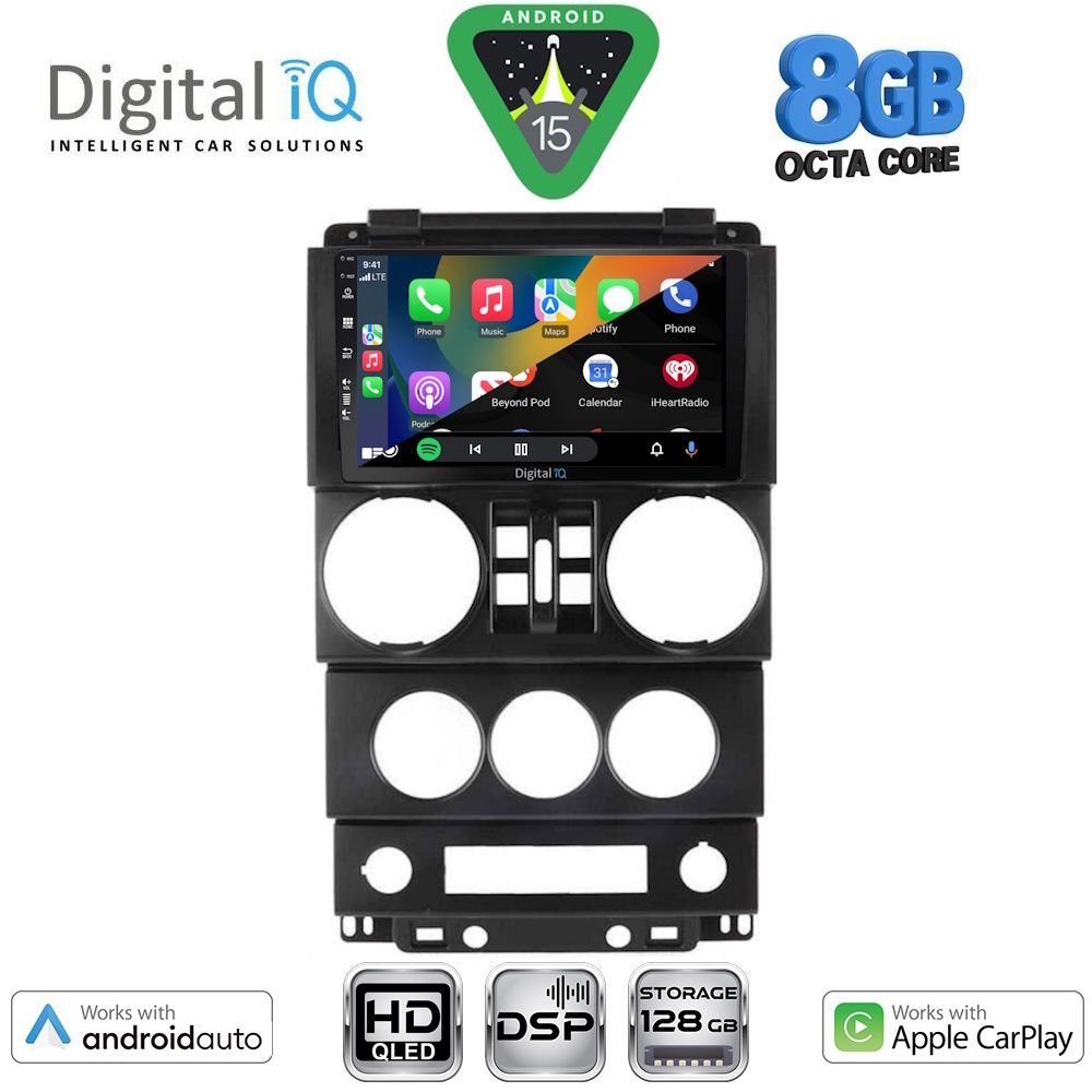 DIGITAL IQ BXF 18294_CPAA (9inc) MULTIMEDIA TABLET for JEEP WRANGLER mod. 2006-2011 DIGITAL IQ BXF 18294_CPAA (9inc) MULTIMEDIA TABLET for JEEP WRANGLER mod. 2006-2011