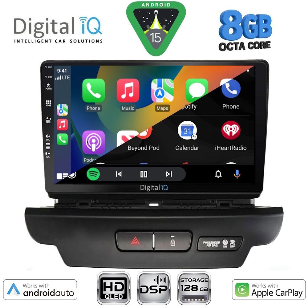 DIGITAL IQ BXF 18304_CPAA (9inc) MULTIMEDIA TABLET for KIA CEED - XCEED mod. 2018-2022 DIGITAL IQ BXF 18304_CPAA (9inc) MULTIMEDIA TABLET for KIA CEED - XCEED mod. 2018-2022