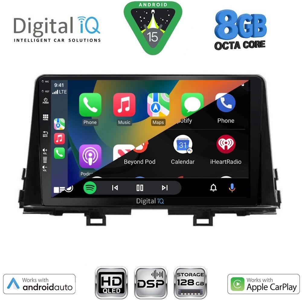 DIGITAL IQ BXF 18310_CPAA (9inc) MULTIMEDIA TABLET for KIA PICANTO mod. 2021-2026 DIGITAL IQ BXF 18310_CPAA (9inc) MULTIMEDIA TABLET for KIA PICANTO mod. 2021-2026