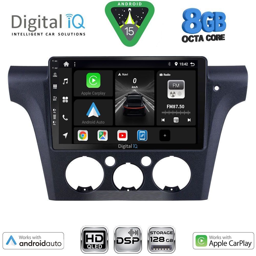 DIGITAL IQ BXF 18441_CPAA CLIMA (10inc) MULTIMEDIA TABLET for MITSUBISHI OUTLANDER mod. 2001-2005 with CLIMA DIGITAL IQ BXF 18441_CPAA CLIMA (10inc) MULTIMEDIA TABLET for MITSUBISHI OUTLANDER mod. 2001-2005 with CLIMA