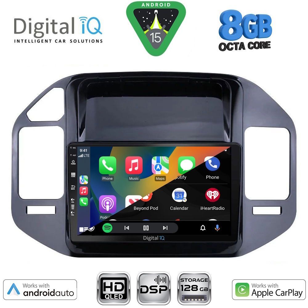 DIGITAL IQ BXF 18444_CPAA (9inc) MULTIMEDIA TABLET for MITSUBISHI PAJERO mod. 1999-2006 DIGITAL IQ BXF 18444_CPAA (9inc) MULTIMEDIA TABLET for MITSUBISHI PAJERO mod. 1999-2006