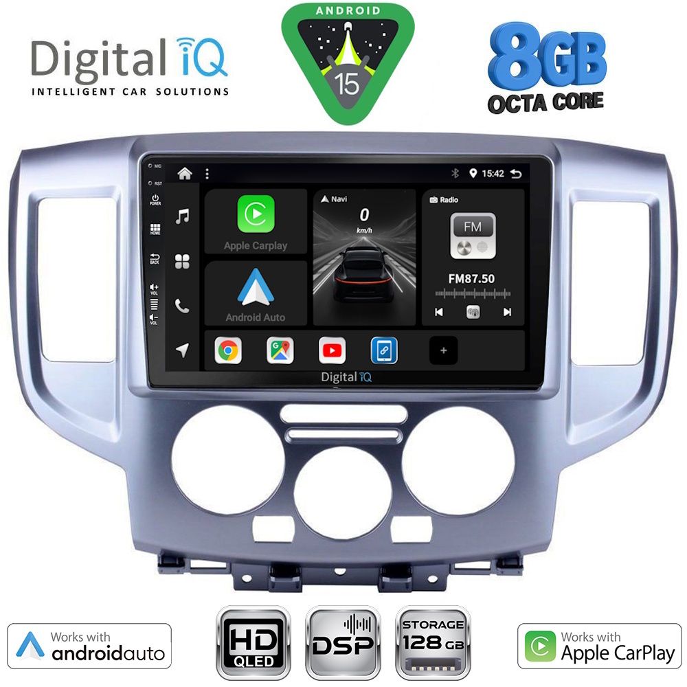 DIGITAL IQ BXF 18458SL_CPAA (9inc) MULTIMEDIA TABLET for NISSAN NV 200 mod. 2009-2020 (SILVER) DIGITAL IQ BXF 18458SL_CPAA (9inc) MULTIMEDIA TABLET for NISSAN NV 200 mod. 2009-2020 (SILVER)
