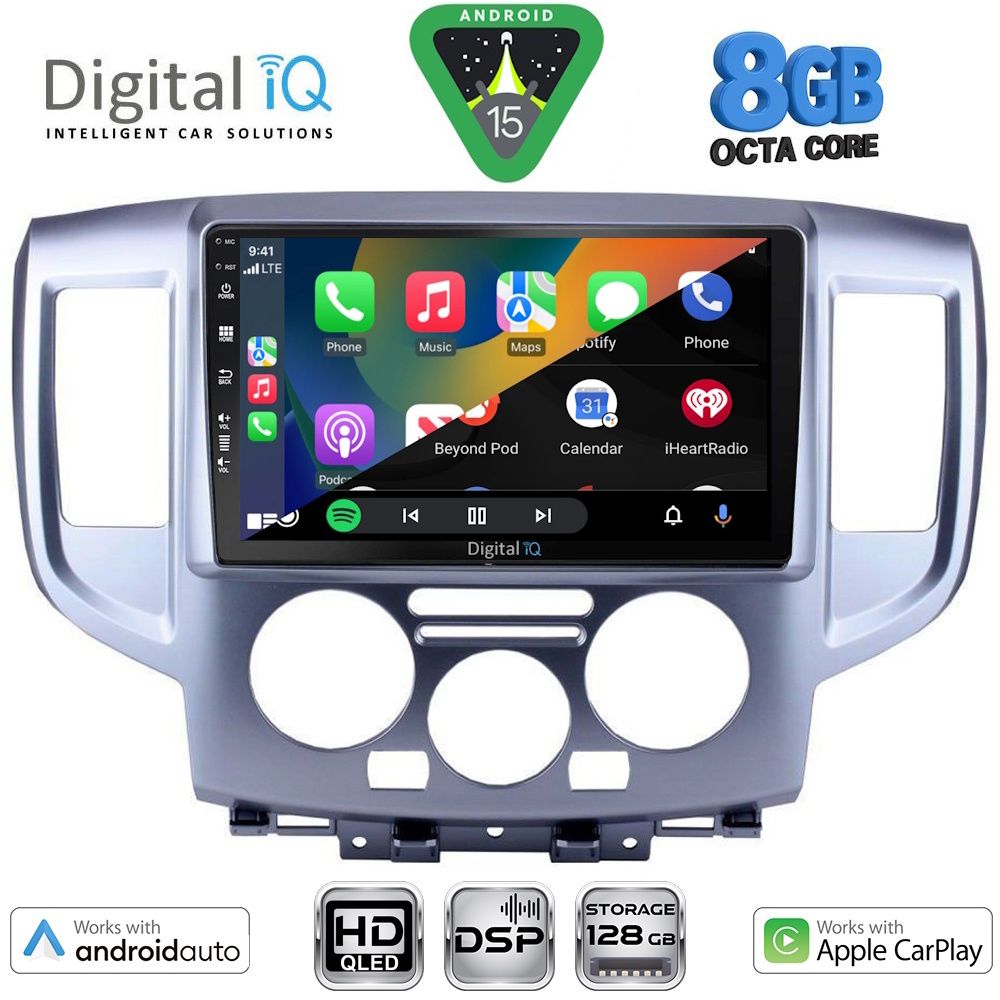 DIGITAL IQ BXF 18458SL_CPAA (9inc) MULTIMEDIA TABLET for NISSAN NV 200 mod. 2009-2020 (SILVER) DIGITAL IQ BXF 18458SL_CPAA (9inc) MULTIMEDIA TABLET for NISSAN NV 200 mod. 2009-2020 (SILVER)