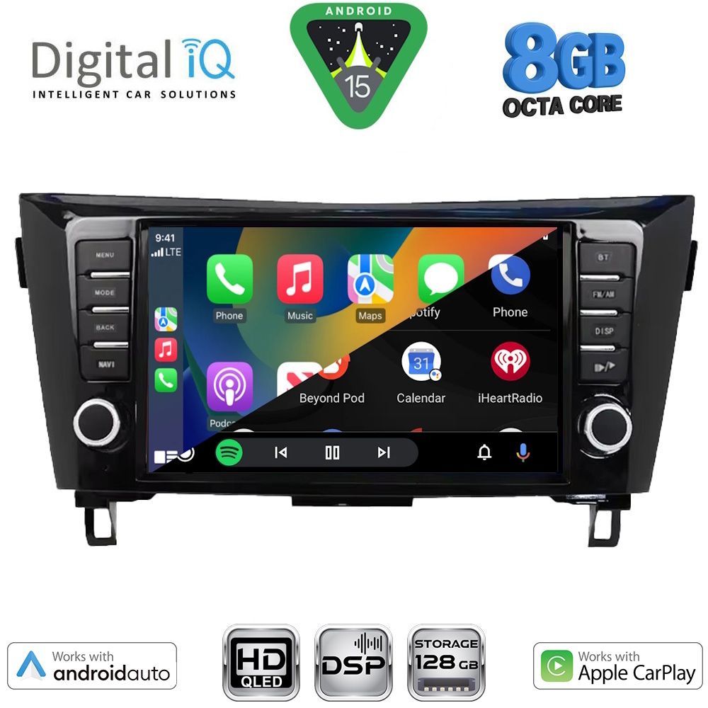DIGITAL IQ BXF 18467_CPAA (9inc) MULTIMEDIA TABLET for NISSAN QASHQAI - XTRAIL mod. 2014-2021 DIGITAL IQ BXF 18467_CPAA (9inc) MULTIMEDIA TABLET for NISSAN QASHQAI - XTRAIL mod. 2014-2021
