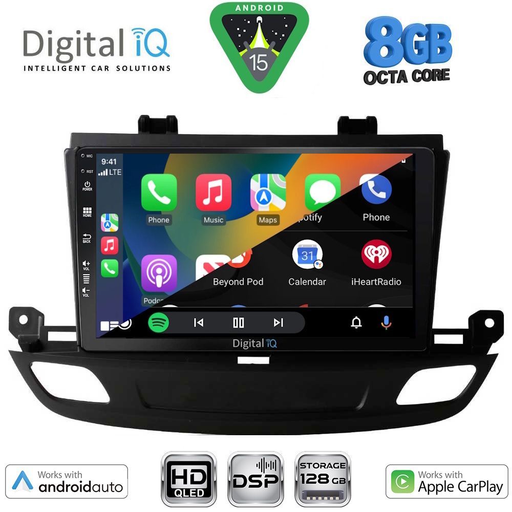 DIGITAL IQ BXF 18493_CPAA (9inc) MULTIMEDIA TABLET for OPEL INSIGNIA mod. 2018-2024 DIGITAL IQ BXF 18493_CPAA (9inc) MULTIMEDIA TABLET for OPEL INSIGNIA mod. 2018-2024