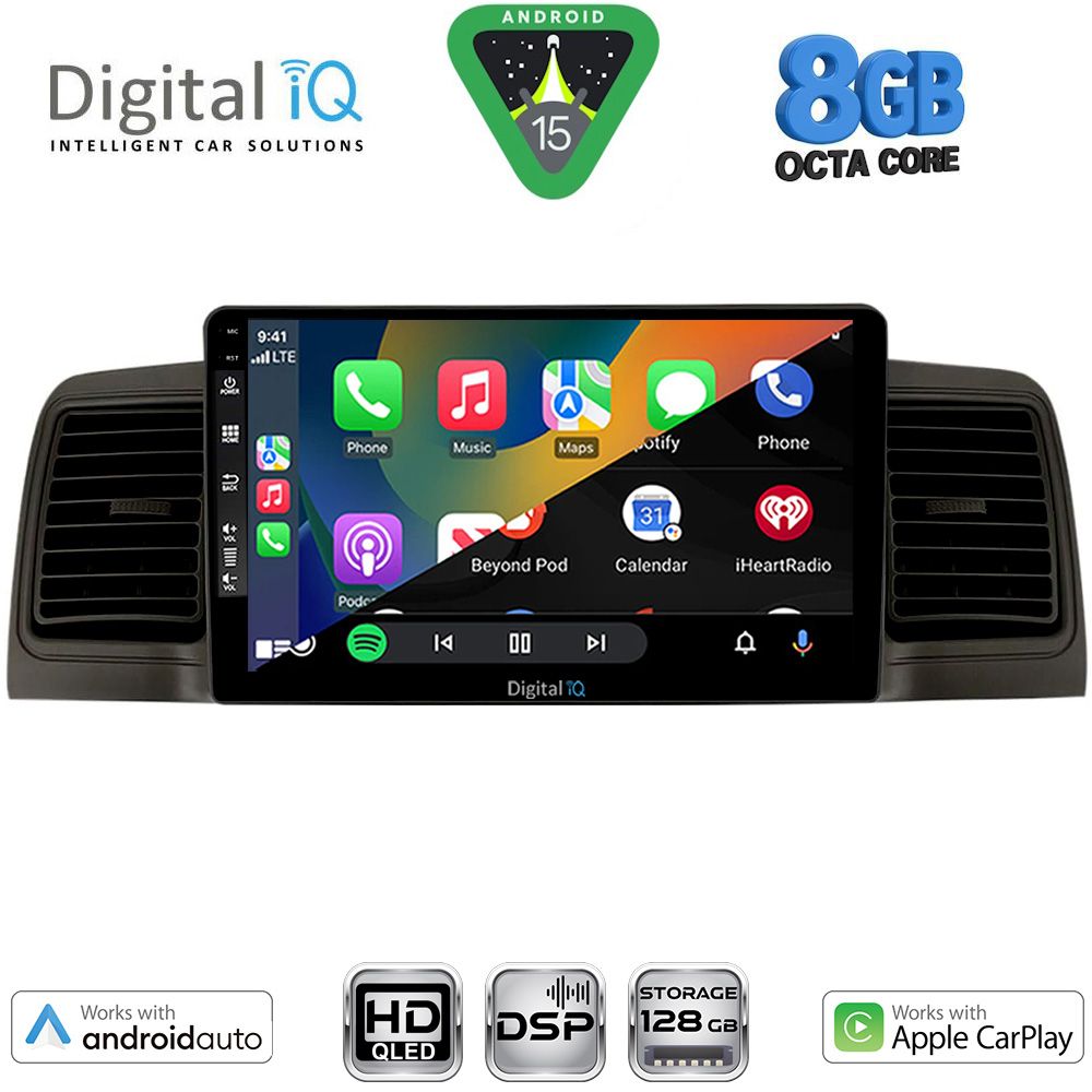 DIGITAL IQ BXF 18712BL_CPAA (9inc) MULTIMEDIA TABLET for TOYOTA COROLLA mod. 2001-2006 (BLACK) DIGITAL IQ BXF 18712BL_CPAA (9inc) MULTIMEDIA TABLET for TOYOTA COROLLA mod. 2001-2006 (BLACK)
