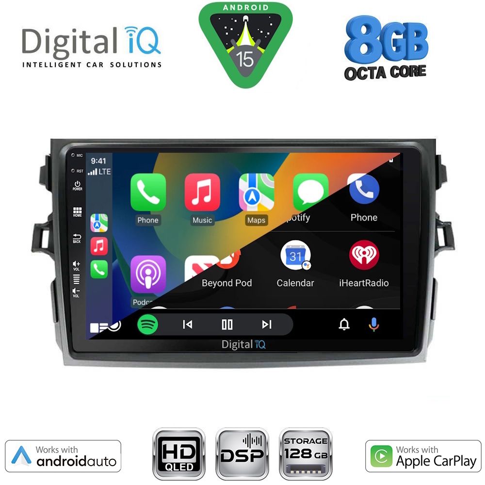 DIGITAL IQ BXF 18713_CPAA (9inc) MULTIMEDIA TABLET for TOYOTA COROLLA 4D mod. 2006-2012 DIGITAL IQ BXF 18713_CPAA (9inc) MULTIMEDIA TABLET for TOYOTA COROLLA 4D mod. 2006-2012