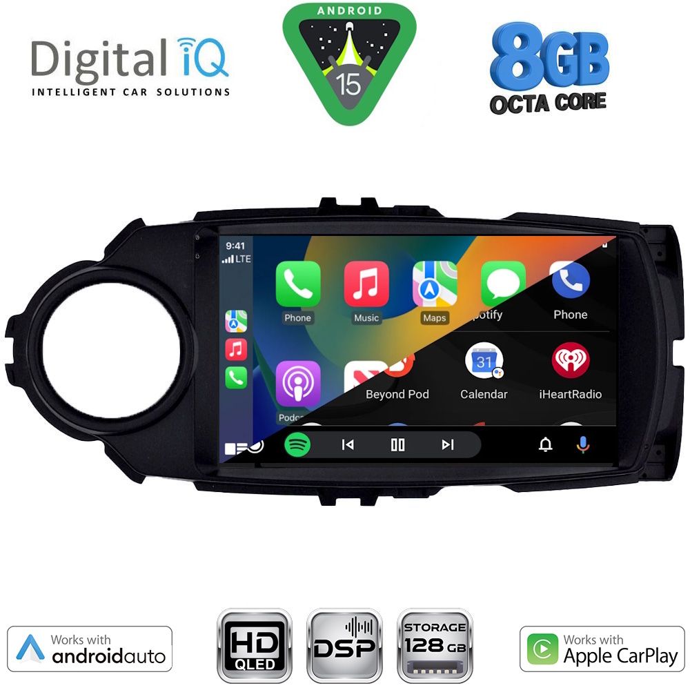 DIGITAL IQ BXF 18737FL_CPAA (9inc) MULTIMEDIA TABLET for TOYOTA YARIS mod. 2015-2020 DIGITAL IQ BXF 18737FL_CPAA (9inc) MULTIMEDIA TABLET for TOYOTA YARIS mod. 2015-2020