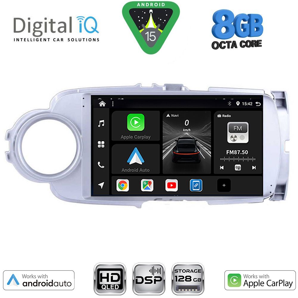 DIGITAL IQ BXF 18737SL_CPAA (9inc) MULTIMEDIA TABLET for TOYOTA YARIS mod. 2011-2015 (SILVER) DIGITAL IQ BXF 18737SL_CPAA (9inc) MULTIMEDIA TABLET for TOYOTA YARIS mod. 2011-2015 (SILVER)