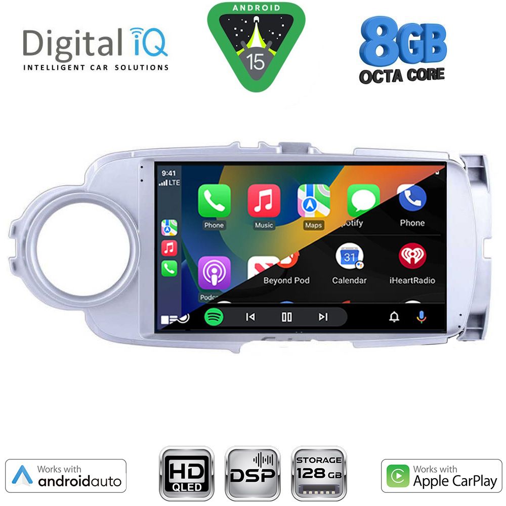 DIGITAL IQ BXF 18737SL_CPAA (9inc) MULTIMEDIA TABLET for TOYOTA YARIS mod. 2011-2015 (SILVER) DIGITAL IQ BXF 18737SL_CPAA (9inc) MULTIMEDIA TABLET for TOYOTA YARIS mod. 2011-2015 (SILVER)