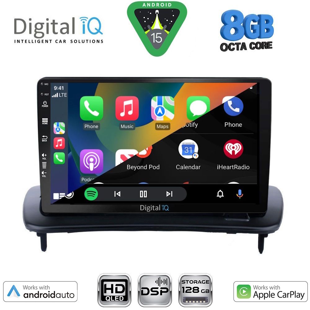 DIGITAL IQ BXF 18783_CPAA (9inc) MULTIMEDIA TABLET for VOLVO C30 - S40 mod. 2004-2013 DIGITAL IQ BXF 18783_CPAA (9inc) MULTIMEDIA TABLET for VOLVO C30 - S40 mod. 2004-2013