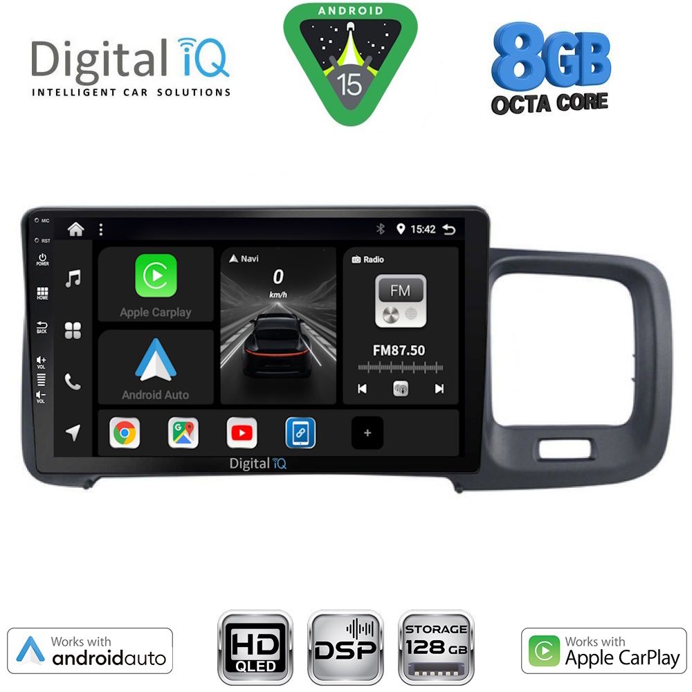 DIGITAL IQ BXF 18785_CPAA (9inc) MULTIMEDIA TABLET for VOLVO S60 mod. 2010-2018 DIGITAL IQ BXF 18785_CPAA (9inc) MULTIMEDIA TABLET for VOLVO S60 mod. 2010-2018