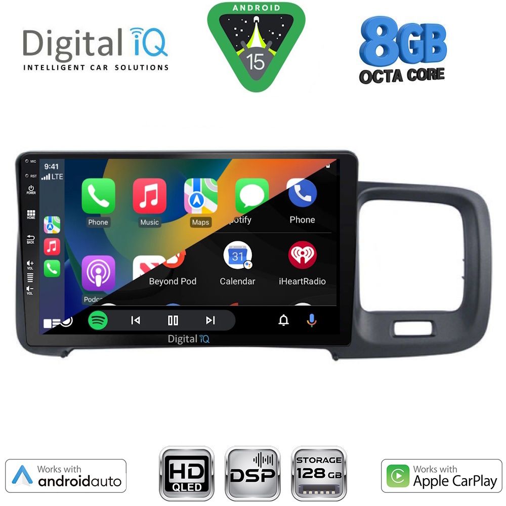 DIGITAL IQ BXF 18785_CPAA (9inc) MULTIMEDIA TABLET for VOLVO S60 mod. 2010-2018 DIGITAL IQ BXF 18785_CPAA (9inc) MULTIMEDIA TABLET for VOLVO S60 mod. 2010-2018