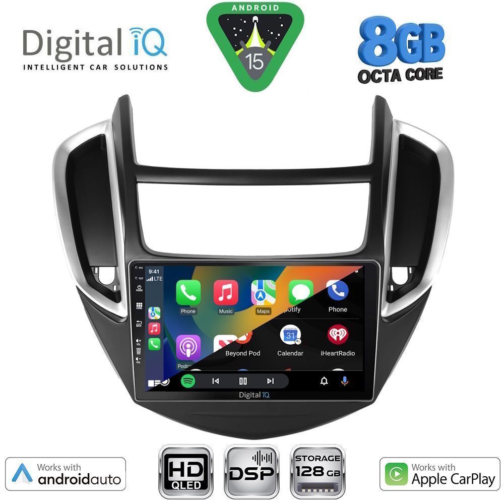 DIGITAL IQ BXF 18080_CPAA (9inc) MULTIMEDIA TABLET for CHEVROLET TRAX mod. 2014-2022 DIGITAL IQ BXF 18080_CPAA (9inc) MULTIMEDIA TABLET for CHEVROLET TRAX mod. 2014-2022
