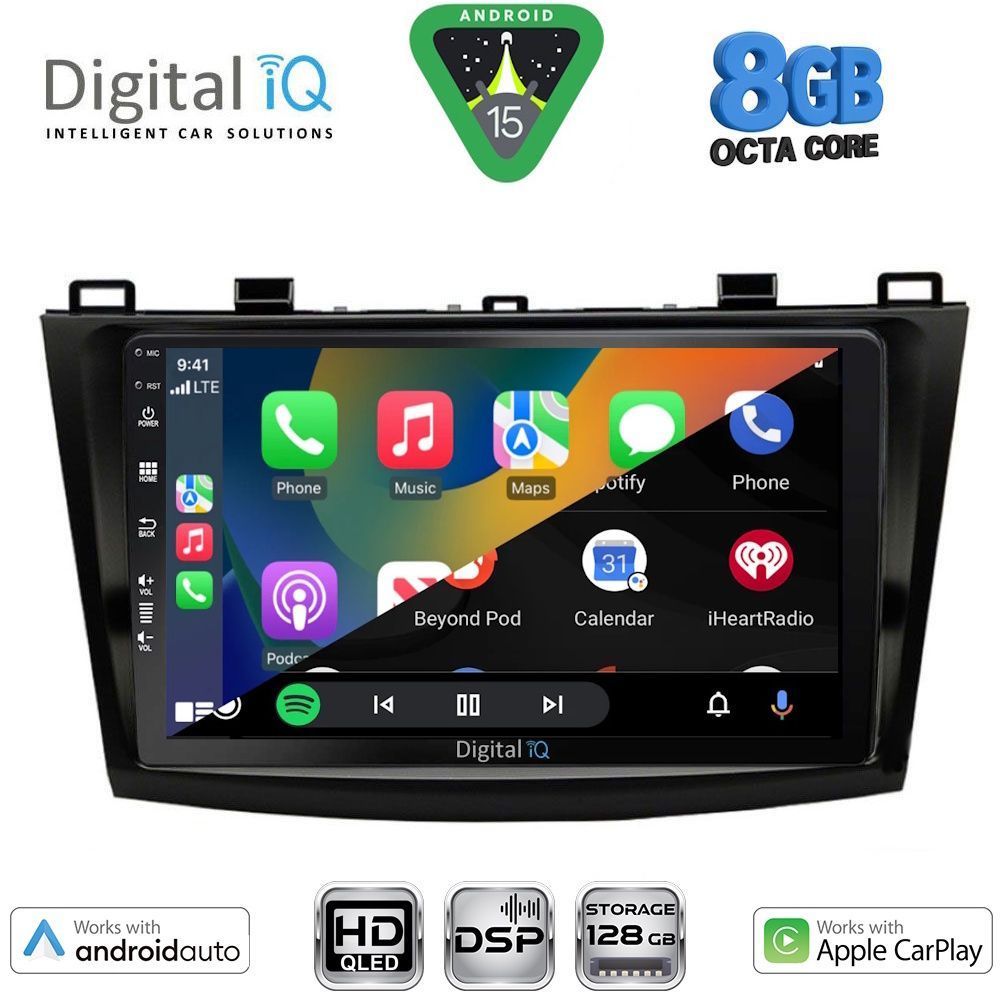 DIGITAL IQ BXF 18366_CPAA (9inc) MULTIMEDIA TABLET for MAZDA 3 mod. 2009-2014 DIGITAL IQ BXF 18366_CPAA (9inc) MULTIMEDIA TABLET for MAZDA 3 mod. 2009-2014