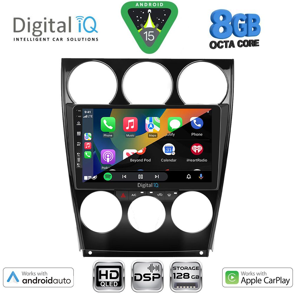 DIGITAL IQ BXF 18375_CPAA (9inc) MULTIMEDIA TABLET for MAZDA 6 (FACELIFT) mod. 2005-2008 DIGITAL IQ BXF 18375_CPAA (9inc) MULTIMEDIA TABLET for MAZDA 6 (FACELIFT) mod. 2005-2008