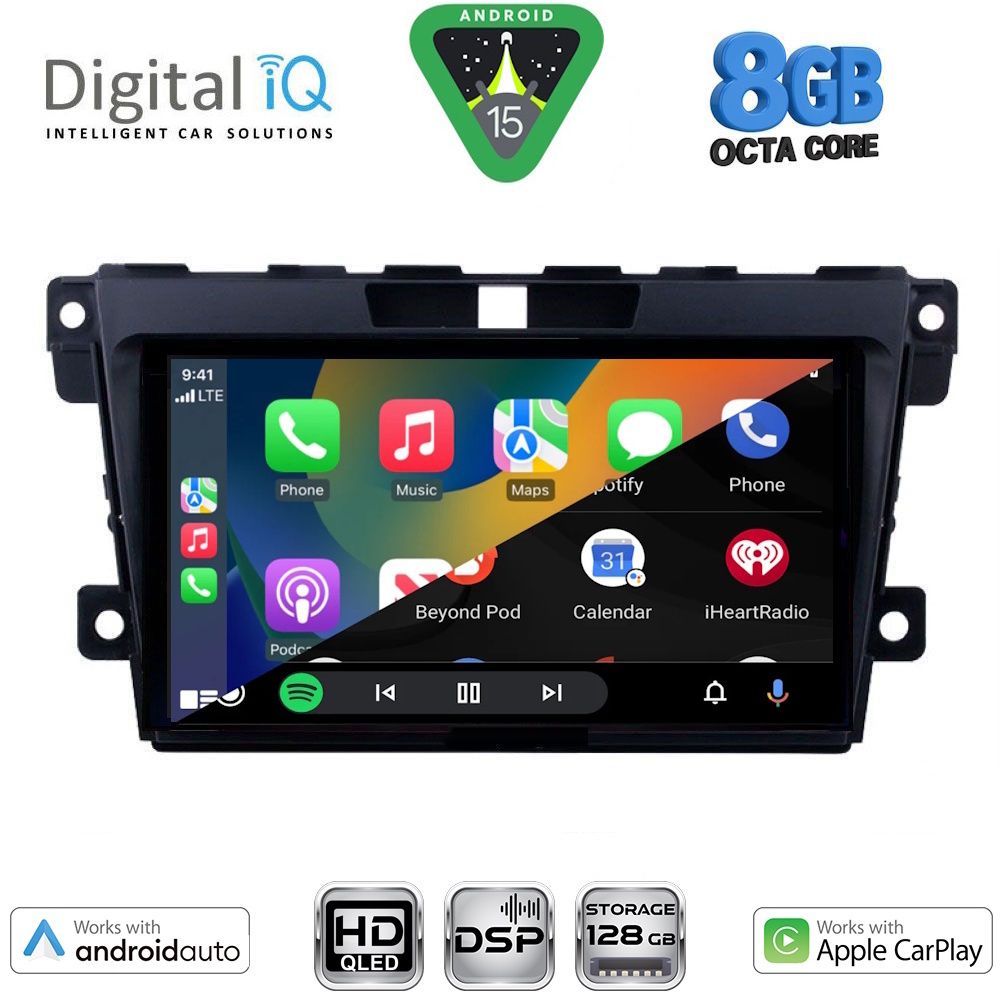 DIGITAL IQ BXF 18389_CPAA (9inc) MULTIMEDIA TABLET for MAZDA CX7 mod. 2006-2012 DIGITAL IQ BXF 18389_CPAA (9inc) MULTIMEDIA TABLET for MAZDA CX7 mod. 2006-2012