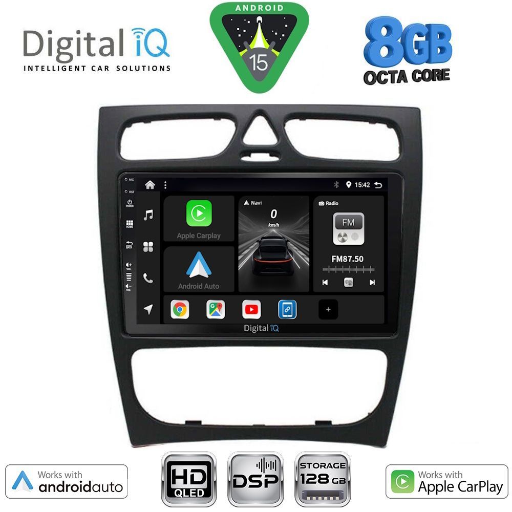 DIGITAL IQ BXF 18402_CPAA (9inc) MULTIMEDIA TABLET for MERCEDES C (W203) mod. 1999-2004 DIGITAL IQ BXF 18402_CPAA (9inc) MULTIMEDIA TABLET for MERCEDES C (W203) mod. 1999-2004