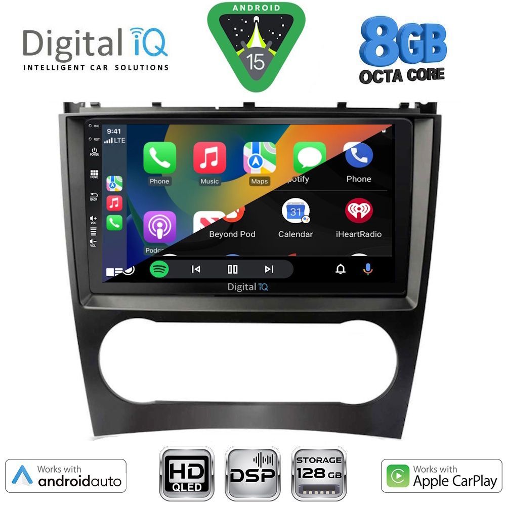 DIGITAL IQ BXF 18404_CPAA (9inc) MULTIMEDIA TABLET for MERCEDES C – CLK (W203-209) mod. 2004-2008 DIGITAL IQ BXF 18404_CPAA (9inc) MULTIMEDIA TABLET for MERCEDES C – CLK (W203-209) mod. 2004-2008