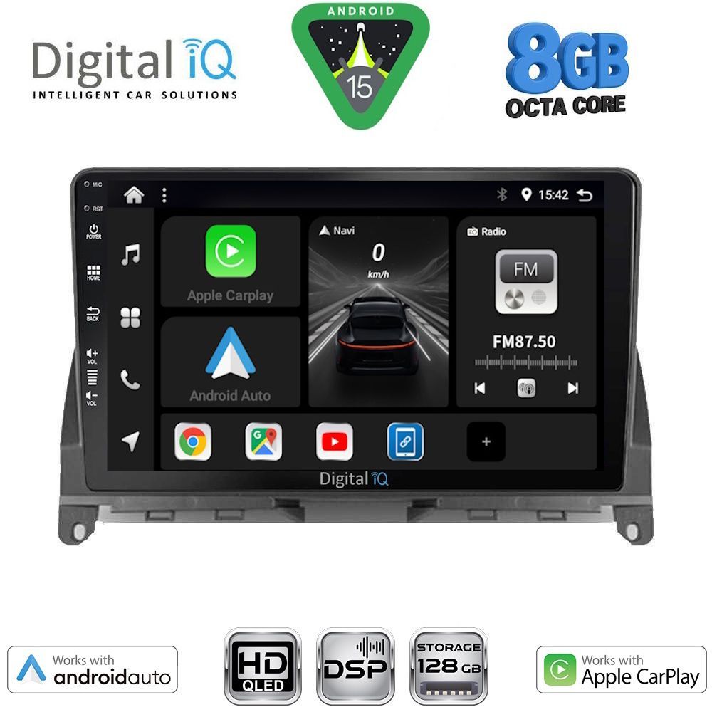 DIGITAL IQ BXF 18405_CPAA (9inc) MULTIMEDIA TABLET for MERCEDES C (W204) mod. 2007-2011 DIGITAL IQ BXF 18405_CPAA (9inc) MULTIMEDIA TABLET for MERCEDES C (W204) mod. 2007-2011