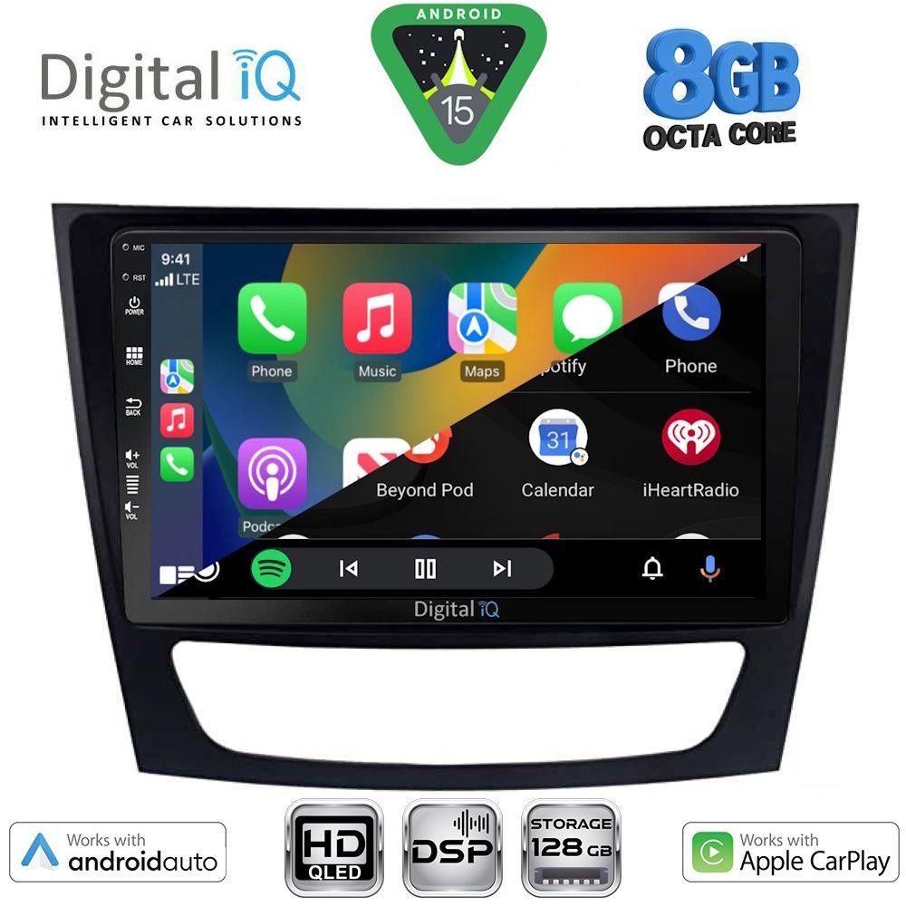 DIGITAL IQ BXF 18408_CPAA (9inc) MULTIMEDIA TABLET for MERCEDES E (W211) – CLS (W219) mod. 2003-2009 DIGITAL IQ BXF 18408_CPAA (9inc) MULTIMEDIA TABLET for MERCEDES E (W211) – CLS (W219) mod. 2003-2009