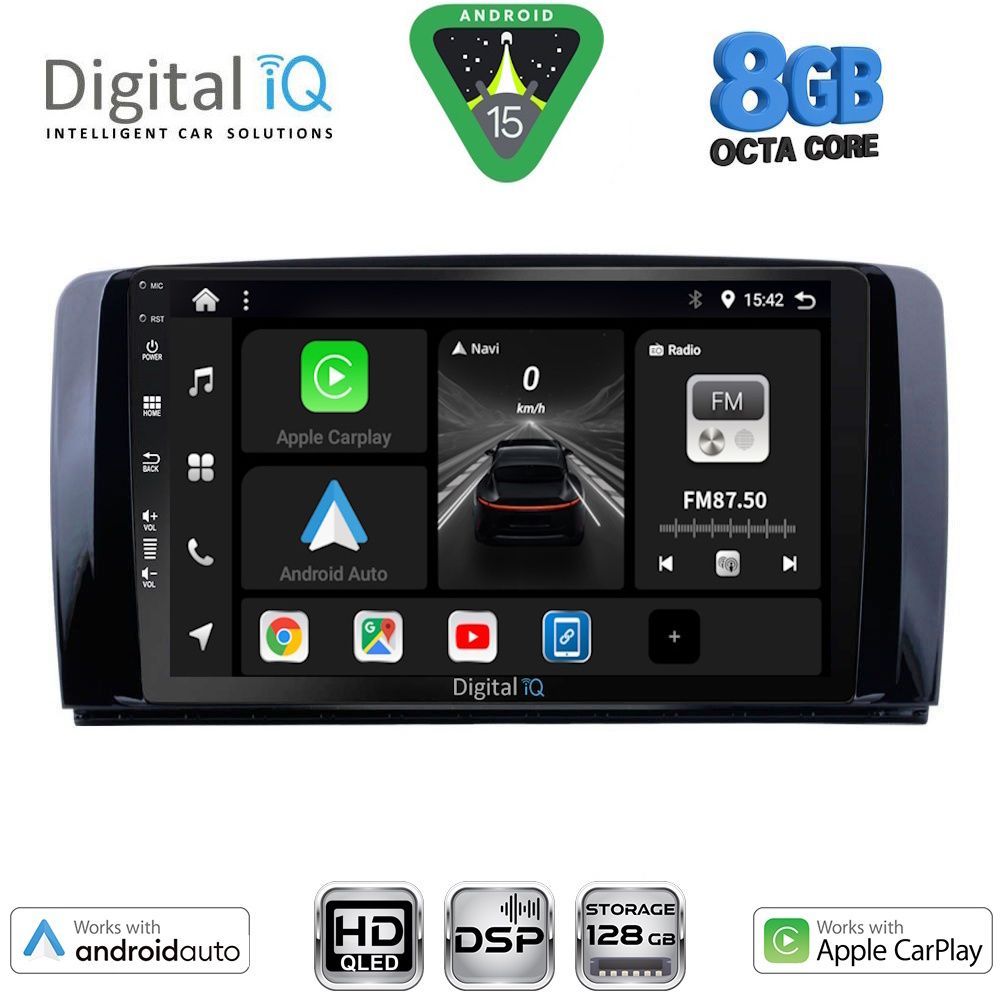 DIGITAL IQ BXF 18422_CPAA (9inc) MULTIMEDIA TABLET for MERCEDES R (W251) mod. 2006-2015 DIGITAL IQ BXF 18422_CPAA (9inc) MULTIMEDIA TABLET for MERCEDES R (W251) mod. 2006-2015