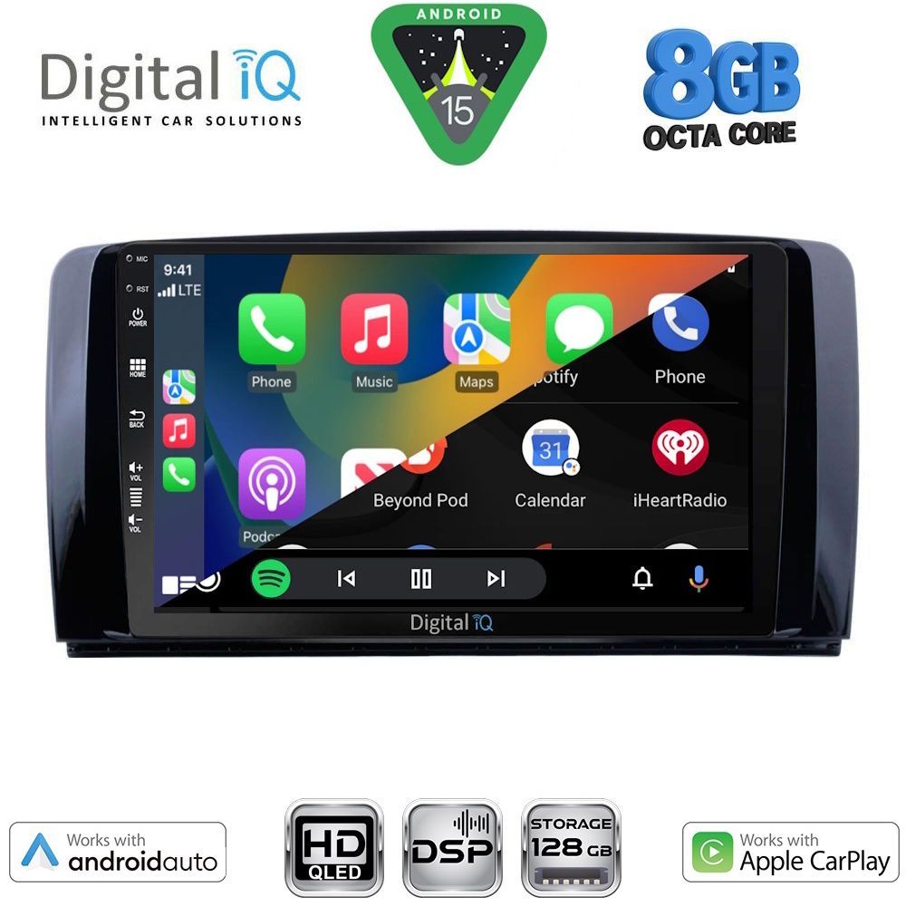 DIGITAL IQ BXF 18422_CPAA (9inc) MULTIMEDIA TABLET for MERCEDES R (W251) mod. 2006-2015 DIGITAL IQ BXF 18422_CPAA (9inc) MULTIMEDIA TABLET for MERCEDES R (W251) mod. 2006-2015