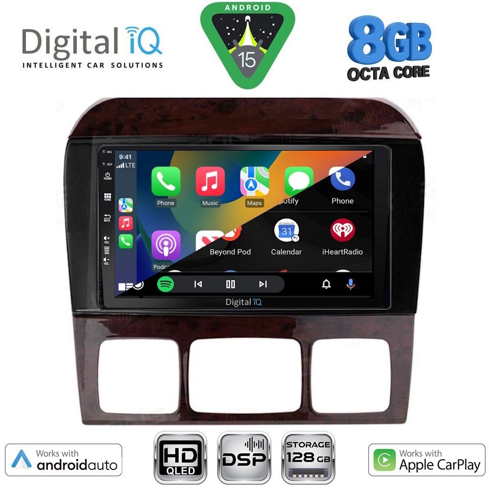 DIGITAL IQ BXF 18426_CPAA (9inc) MULTIMEDIA TABLET for MERCEDES S W220 mod. 1998-2005 DIGITAL IQ BXF 18426_CPAA (9inc) MULTIMEDIA TABLET for MERCEDES S W220 mod. 1998-2005