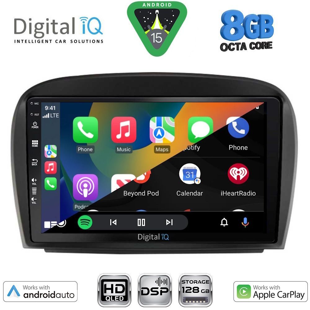 DIGITAL IQ BXF 18427_CPAA (9inc) MULTIMEDIA TABLET for MERCEDES SL (R230) FACELIFT mod. 2006-2012 DIGITAL IQ BXF 18427_CPAA (9inc) MULTIMEDIA TABLET for MERCEDES SL (R230) FACELIFT mod. 2006-2012