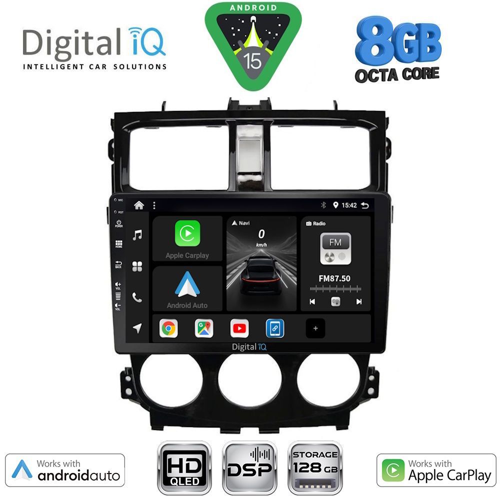 DIGITAL IQ BXF 18435_CPAA (9inc) MULTIMEDIA TABLET for MITSUBISHI COLT mod. 2013-2023 DIGITAL IQ BXF 18435_CPAA (9inc) MULTIMEDIA TABLET for MITSUBISHI COLT mod. 2013-2023